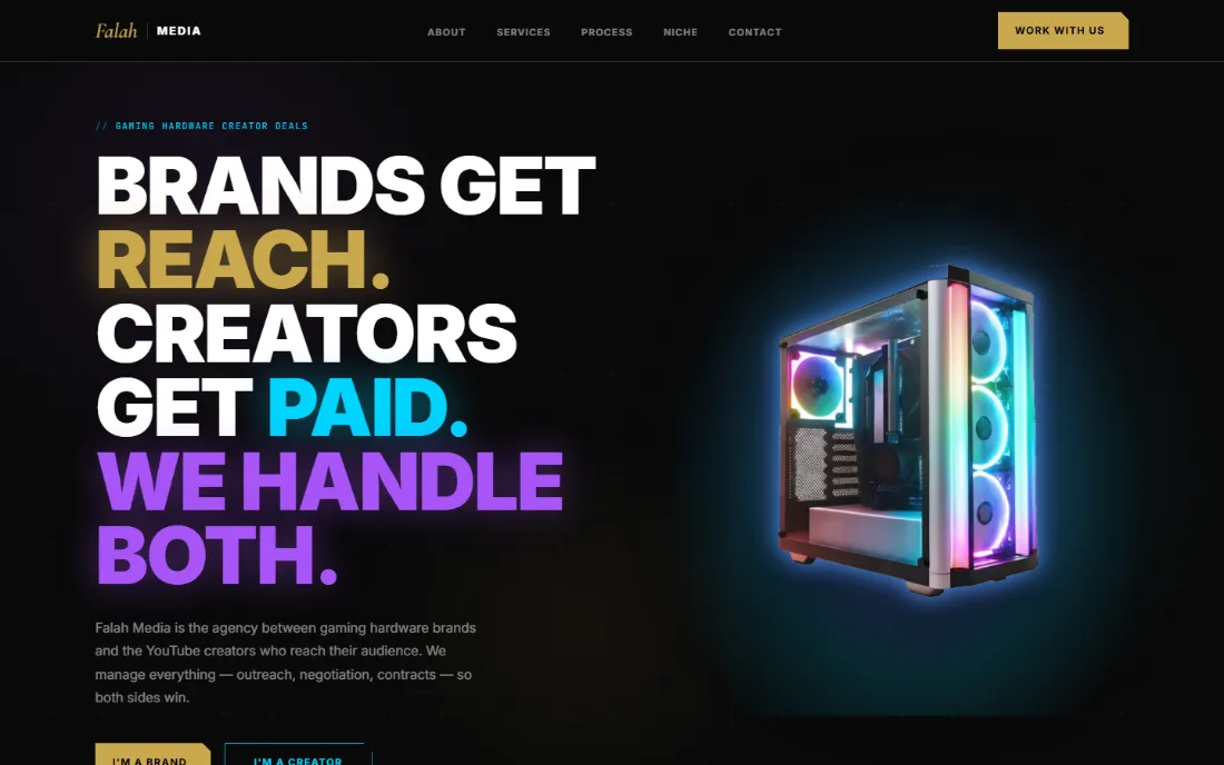 Falah Media website preview